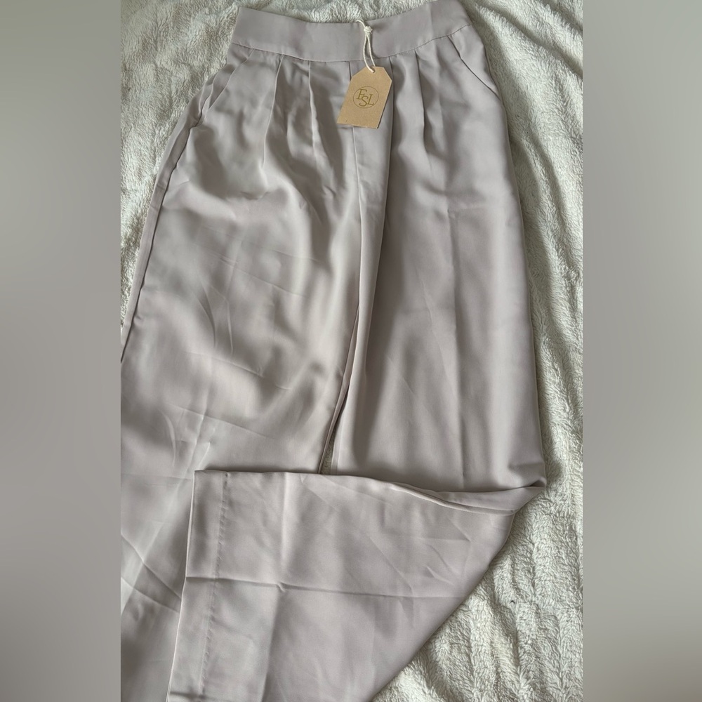 FSL Apparel Khaki Wide Leg Dress Pants